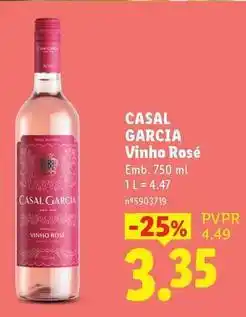 Lidl Casal garcia - vinho rosé promoção