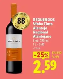 Lidl Reguengos - vinho tinto alentejo regional alentejano promoção