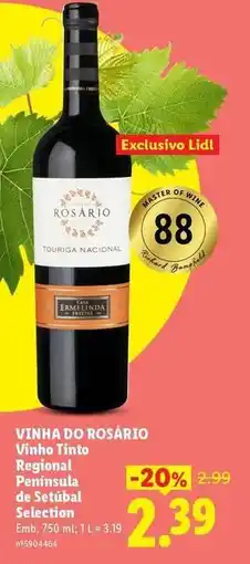 Lidl Vinha do torrão - vinho tinto regional peninsula de stubal promoção