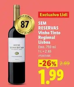 Lidl Master - vinho tinto regional lisboa promoção