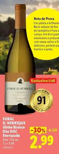 Lidl Flor - vino blanco de bo promoção