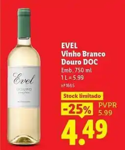 Lidl Evel - vinho branco douro doc promoção