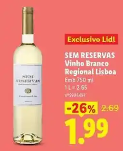 Lidl Lidl - vinho branco regional lisboa promoção