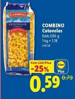 Lidl Combino - cotovelos promoção