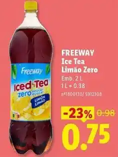Lidl Ice tea limão zero promoção