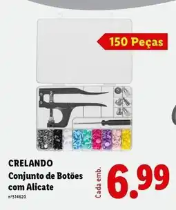 Lidl com - conjunto de botões com alicate promoção