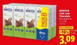 Lidl Mimosa - leite com chocolate promoção