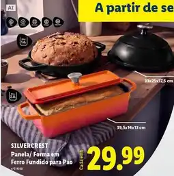 Lidl Silvercrest - panela/forma em ferro fundido para pao promoção