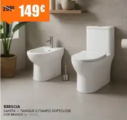 Armazéns Reis Brescia sanita + tanque c/tampo softclose cor branco promoção