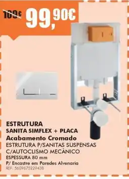 Armazéns Reis estrutura sanita simflex + placa promoção