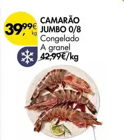 Pingo Doce A+ - camarão jumbo 0/8 promoção