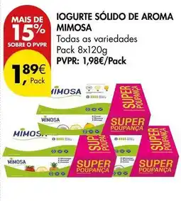Pingo Doce Mimosa - iogurte sólido de aroma promoção