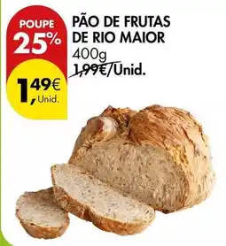 Pingo Doce Rio maior - pão de frutas de promoção