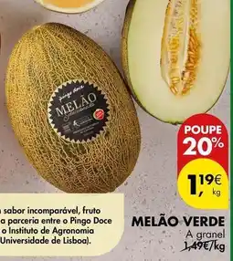 Pingo Doce Lisboa - melao verde promoção