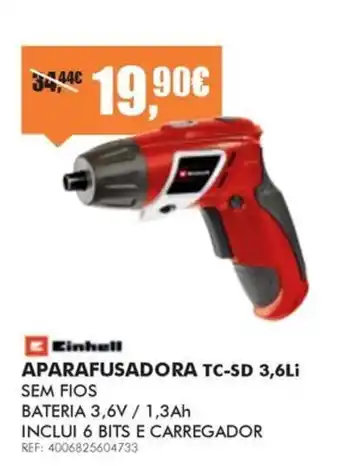 Einhell aparaFusadora tc-sd 3,6li