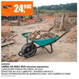 Armazéns Reis carro de mão eko com roda pneumática promoção