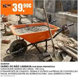 Armazéns Reis AllBuild Carro De Mão Laranja promoção