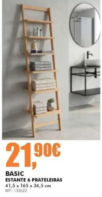 Basic estante 6 prateleiras