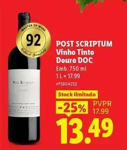 Lidl Master - vinho tinto douro doc promoção