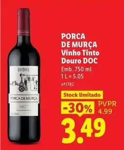 Lidl Adega de murça - vinho tinto douro doc promoção