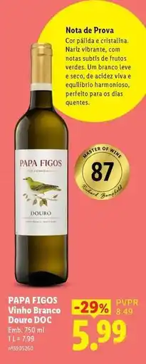 Lidl Papa figos - winho branco douro doc promoção