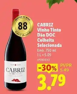 Lidl Cabriz - vinho tinto dão doc promoção