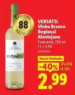 Lidl Master - vinho branco regional alentejano promoção