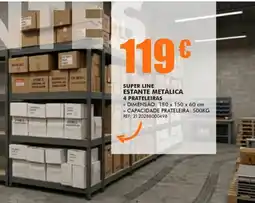 Armazéns Reis super line estante metálica promoção