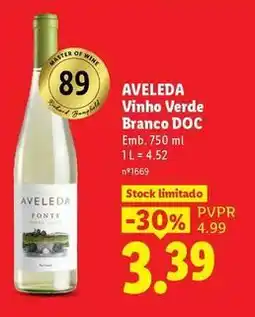 Lidl Aveleda - vinho verde branco doc promoção
