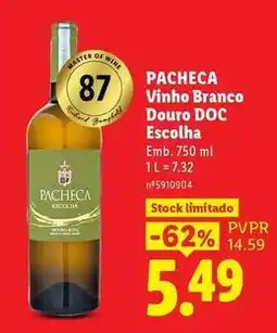 Lidl Pacheca - vinho branco douro doc escolha promoção