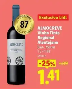 Lidl Almocreve - vinho tinto regional alentejano promoção