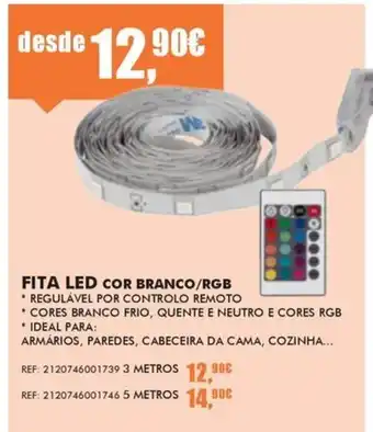 Fita led cor branco/rgb
