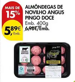 Pingo Doce Pingo doce - almondegas de novilho angus promoção