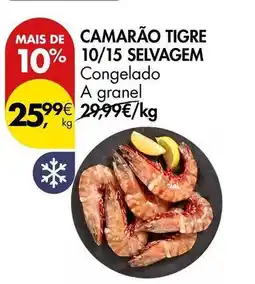 Pingo Doce A+ - camarão tigre 10/15 selvagem promoção