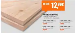 Armazéns Reis Painel de pinho promoção