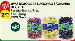 Pingo Doce Bio - uvas biologicas nacionals s/grainha promoção