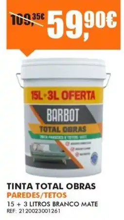 Armazéns Reis Barbot tinta total obras paredes/tetos promoção