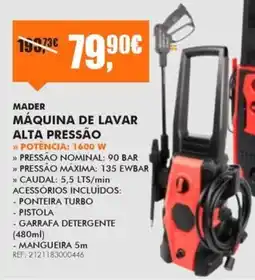 Armazéns Reis Mader Máquina De Lavar Alta Pressão mader promoção