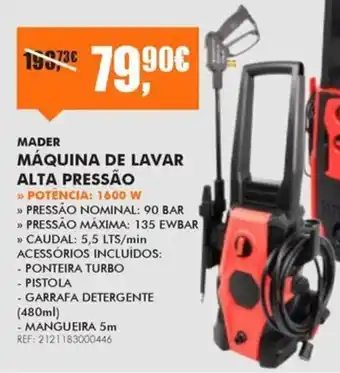 Mader Máquina De Lavar Alta Pressão mader