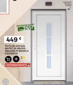 Leroy Merlin Porta de entrada de pvc alabama branca promoção