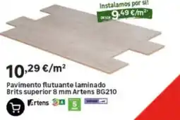Leroy Merlin Pavimento Flutuante Laminado Brits Superior 8 mm Artens BG210 promoção
