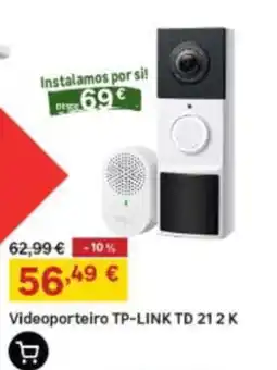 Leroy Merlin Videoporteiro tp-link td 21 2 k promoção