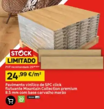 Pavimento vinílico de SPC click flutuante Mountain Collection premium