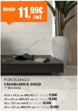 Armazéns Reis porcelânico casablanca gold promoção