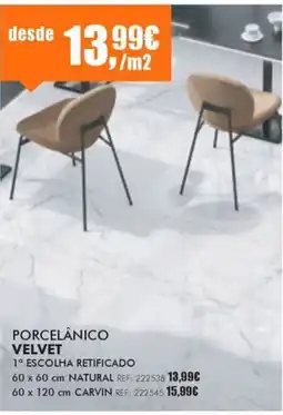 Armazéns Reis Porcelânico velvet promoção