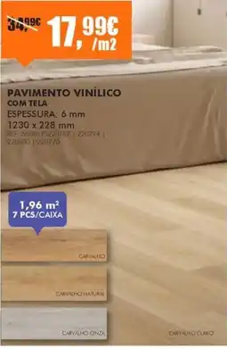 Armazéns Reis Pavimento vinílico com tela promoção
