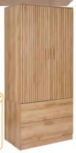 Leroy Merlin Roupeiro 2 Portas Ripadas Com 2 Gavetas Klaus Carvalho promoção