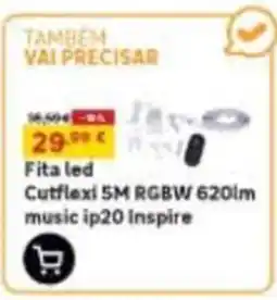 Leroy Merlin Fita Led Cutflexi 5 M RGBW 620 lm Music ip20 Inspire promoção