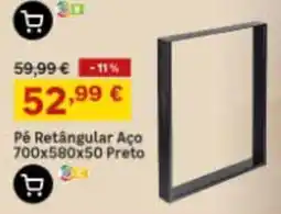 Leroy Merlin Pe Retangular Aco Preto promoção