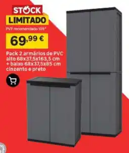 Leroy Merlin Pack 2 armários de pvc promoção